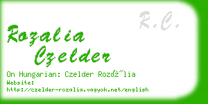 rozalia czelder business card